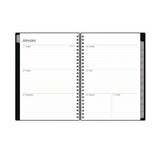 Enterprise Weekly/monthly Notes Planner, 8.63" X 5.88", Black Cover, 12-month (jan To Dec): 2025