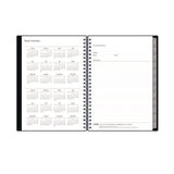 Enterprise Weekly/monthly Notes Planner, 8.63" X 5.88", Black Cover, 12-month (jan To Dec): 2025