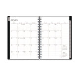 Enterprise Weekly/monthly Notes Planner, 8.63" X 5.88", Black Cover, 12-month (jan To Dec): 2025