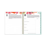 Day Designer Secret Garden Mint Frosted Weekly/monthly Planner, 11 X 8.5, Multicolor Cover, 12-month (jan To Dec): 2024