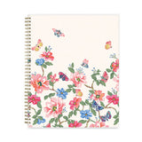 Fly By Frosted Weekly/monthly Planner, Fly By Butterflies Artwork, 11 X 8.5, Blush/pink Cover, 12-month (jan To Dec): 2024