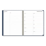 Ashlyn Weekly/monthly Planner, Floral Artwork, 11 X 8.5, Navy/multicolor Cover, 12-month (jan To Dec): 2024