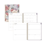 Tula Weekly/monthly Planner, Floral Artwork, 11" X 8.5", Purple/pink/white Cover, 12-month (jan To Dec): 2025