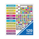 Calendar Bulletin Board Set, Kind Vibes, 129 Pieces