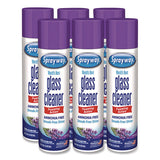 Glass Cleaner, Lavender, 19 Oz Aerosol Spray, 6/carton