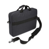 Huxton 15.6" Laptop Attache, 16.3 X 2.8 X 12.4, Polyester, Black