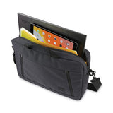 Huxton 15.6" Laptop Attache, 16.3 X 2.8 X 12.4, Polyester, Black