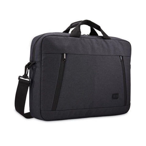 Huxton 15.6" Laptop Attache, 16.3 X 2.8 X 12.4, Polyester, Black