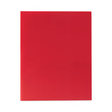 Two-pocket Heavyweight Poly Portfolio Folder, 11 X 8.5, Red, 25/box