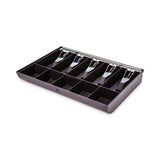 Plastic Currency And Coin Tray, Coin/cash, 10 Compartments, 16 X 11.25 X 2.25, Black