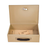 Heavy Duty Fire Retardant Box, 1 Compartment, 12.75 X 8.25 X 4, Sand