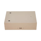 Combination Lockable Key Cabinet, 28-key, Metal, Sand, 7.75 X 3.25 X 11.5