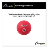 Playground Ball, 6" Diameter, Red