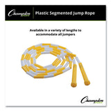 Segmented Plastic Jump Rope, 8 Ft, Yellow/white