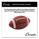 Rubber Sports Ball, Football, Official Nfl, No. 9 Size, Brown