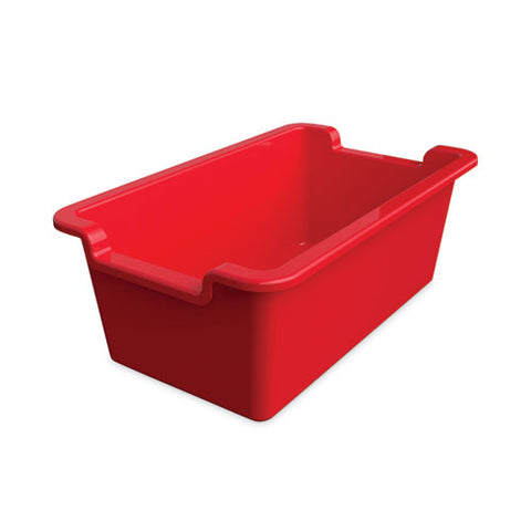 Antimicrobial Rectangle Storage Bin, Red