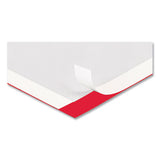 Self Adhesive Sign Holders, 13 X 19, Clear With Red Border, 2/pack