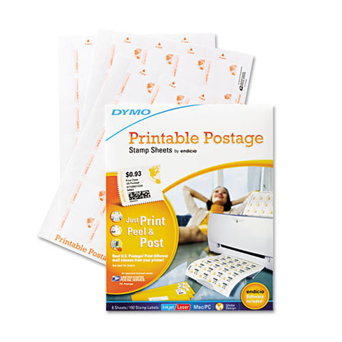 Sheet,prntble Postge,wh