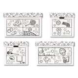 At Play Color In Toy Box, Sports Design, 1 Section, 5.25 Cu Ft, 28" X 18" X 18", White/black