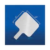 Dry Erase Paddle, 9.75 X 8, White Surface, 12/pack