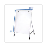 Adjustable Dry Erase Board, 27.5 X 32, White Surface, Silver Aluminum Frame