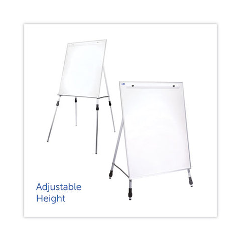 Adjustable Dry Erase Board, 27.5 X 32, White Surface, Silver Aluminum Frame