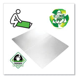 Ecotex Polypropylene Anti-slip Foldable Chair Mat For Hard Floors, 35 X 46, Translucent