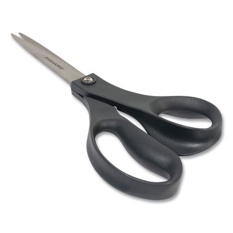 Everyday Scissors, 8" Long, 3.25" Cut Length, Black Straight Handle, 6/pack