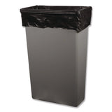 High-density Waste Can Liners, 33 Gal, 16 Mic, 33 X 40, Black, Roll, 250/carton