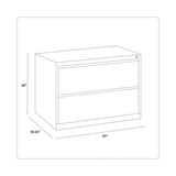 Lateral File Cabinet, 2 Letter/legal/a4-size File Drawers, Putty, 30 X 18.62 X 28