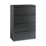 Lateral File Cabinet, 4 Letter/legal/a4-size File Drawers, Charcoal, 36 X 18.62 X 52.5