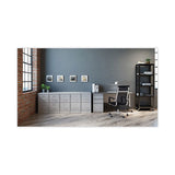 Modern Teacher Series Left Pedestal Desk, 60 X 24 X 28.75, Weathered Charcoal/silver