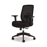 Altern Mesh Back Task Chair, 17.95 To 21.1 Seat Height, Black Seat, Black Back, Black Base