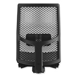 Ignition 2.0 4-way Stretch Mid-back Mesh Task Chair, Supports 300lb, 17" To 21" Seat Height, Black Seat, Fog Back, Black Base