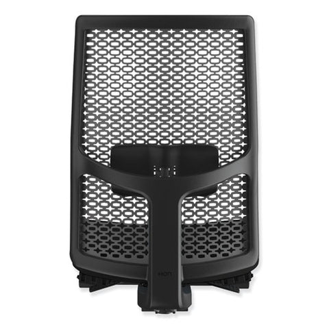 Ignition 2.0 4-way Stretch Mid-back Mesh Task Chair, Supports 300lb, 17" To 21" Seat Height, Black Seat, Fog Back, Black Base