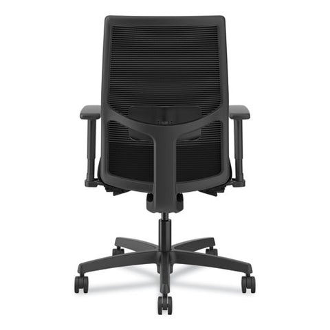 Ignition 2.0 4-way Stretch Mid-back Mesh Task Chair, Supports Up To 300 Lb, 17" To 21" Seat Height, Black