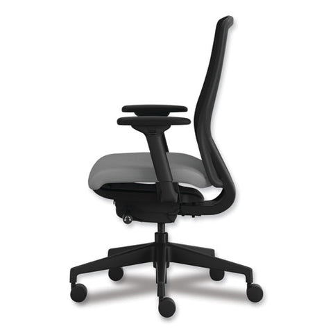 Nucleus Series Recharge Task Chair, 16.63 To 21.13 Seat Height, Frost Seat, Black Back, Black Base