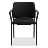 Accommodate Series Guest Chair With Fixed Arms, 23.25" X 22.25" X 32", Black Seat, Black Back, Charblack Base, 2/carton