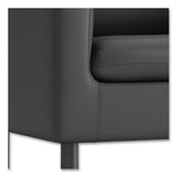 Parkwyn Series Club Chair, 33" X 26.75" X 29", Black Seat, Black Back, Black Base