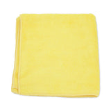 Microworks Microfiber Towels, 12 X 12, Yellow, Dozen