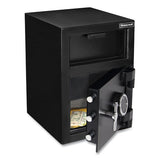 Steel Depository Safe With Digital Lock, 14 X 15.2 X 20.2, 1.06 Cu Ft, Black