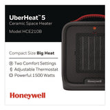 Uberheat 5 Ceramic Heater, 4.5 X 4.5 X 8.86, Black