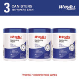 Disinfecting Wipes, 1-ply, 5.16 X 8.5, Fresh Scent, White, 185 Sheets/canister, 3 Canisters/carton