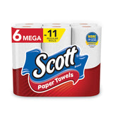 Choose-a-size Mega Kitchen Roll Paper Towels, 1-ply, 100/roll, 6 Rolls/pack, 4 Packs/carton