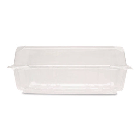 Pet Plastic Hinged Container, 9 X 9 X 3.6, Clear, Plastic, 100/pack, 2 Packs/carton