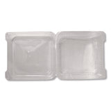 Pet Plastic Hinged Container, 9 X 9 X 3.6, Clear, Plastic, 100/pack, 2 Packs/carton