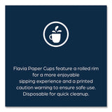 Hot Beverage Paper Cup 10 Oz, Flavia Design, Blue, 100/sleeve, 10 Sleeves/carton