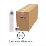 Cold Cups 12 Oz, Blue Band Flavia Logo, Clear/blue, 900/carton