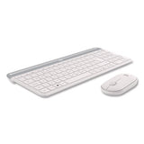 Mk470 Slim Wireless Keyboard And Mouse Combo, 2.4 Ghz/33 Ft Wireless Range, Off-white