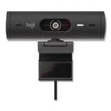 Brio 505 Plug And Play Webcam, 1920 X 1080 Pixels, 4 Megapixels, Graphite